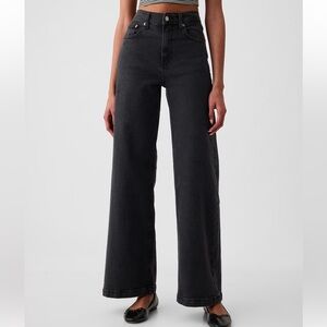 High Rise Stride Wide-Leg Jeans